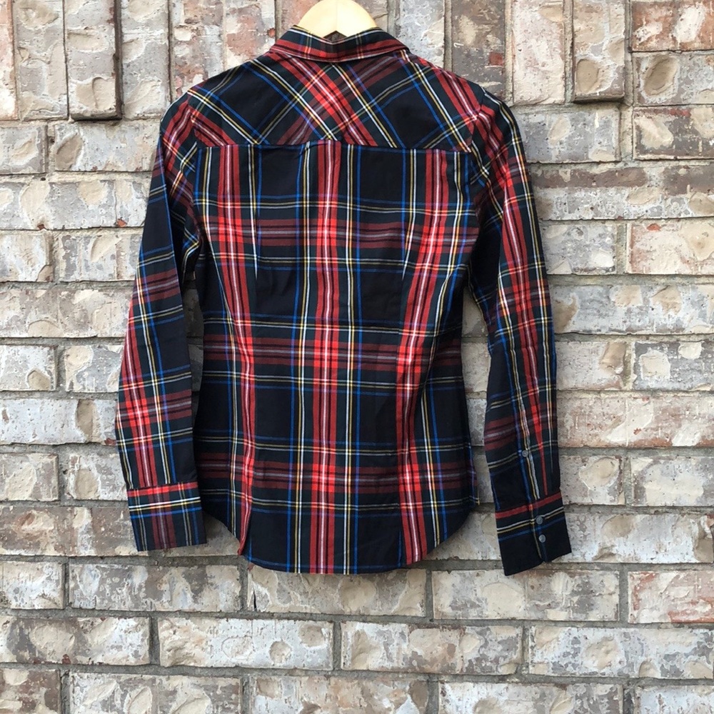 J Crew | Stewart Tartan Perfect Slim Stretch Shirt - Picture 4 of 5